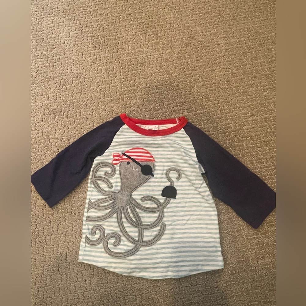 Mud pie octopus shirt. 2 years. Used.